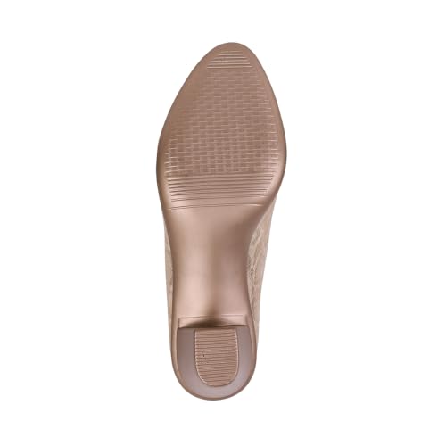 Image of Mochi Women Synthetic Leather Block Heel Pump /Formal Shoes