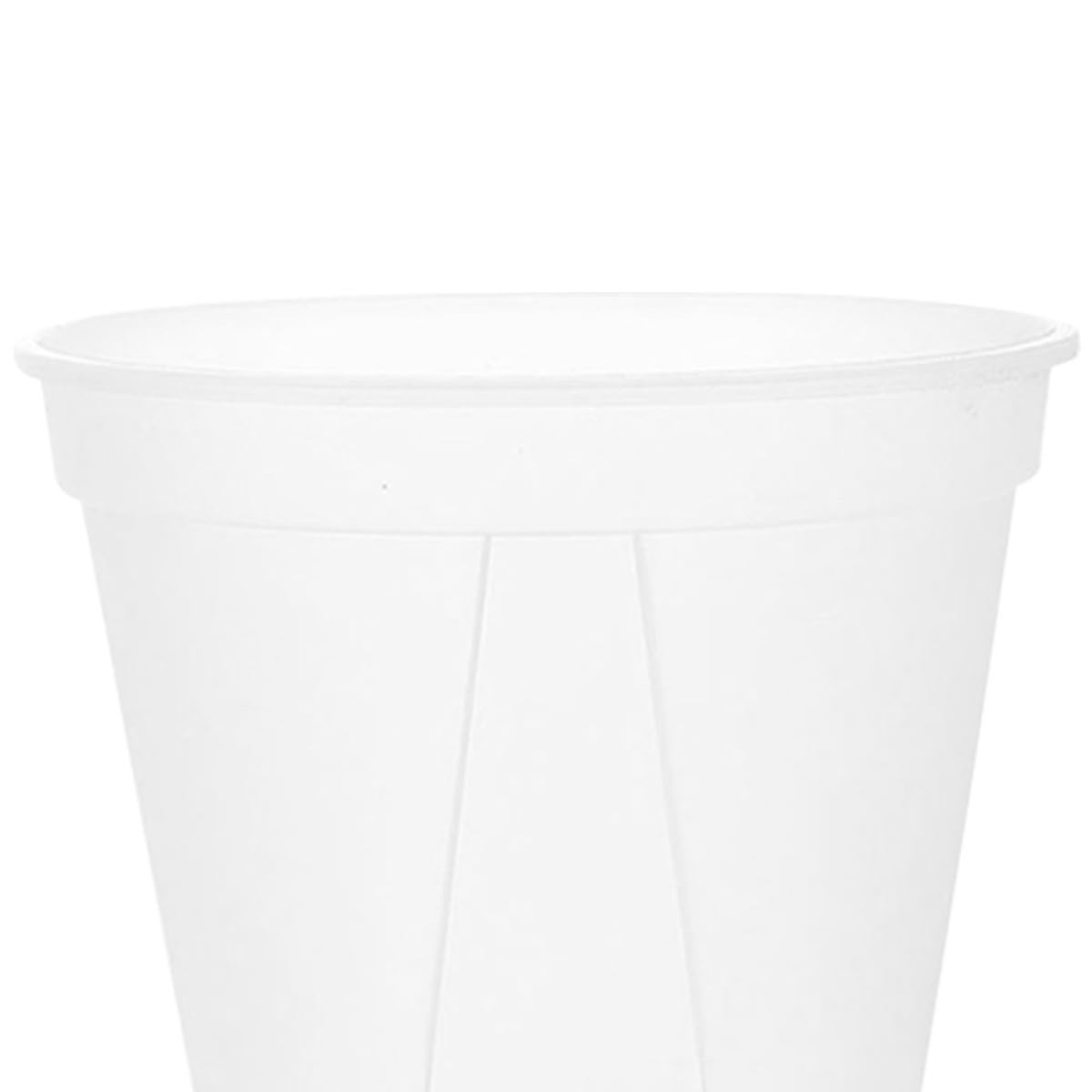 VICASKY 4 Stück Blumentopf Durchsichtig 25cm aus Kunststoff Runde Pflanztöpfe mit Einfachem Design und Stapelbar für Garten und Zimmerpflanzen