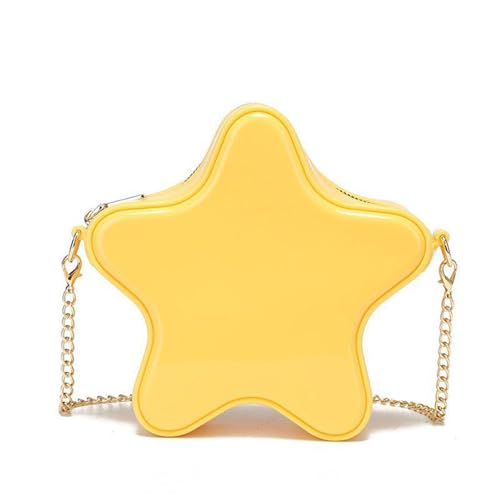 Homvik Sternförmige Cossbody-Tasche mit Sternen, niedlich, ästhetisch, Y2K, Crossbody-Handtasche mit Kettenriemen für Mädchen und Damen, für den täglichen Gebrauch, Large
