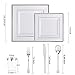 I00000 150 Pieces Silver Square Dinnerware & Disposable Silverware & Plastic Cups - Includes: 25 Dinner Plates, 25 Dessert Plates, 25 Forks, 25 Knives, 25 Spoons, 25 Tumblers