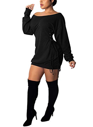Deloreva Women Long Sweatshirt Dress