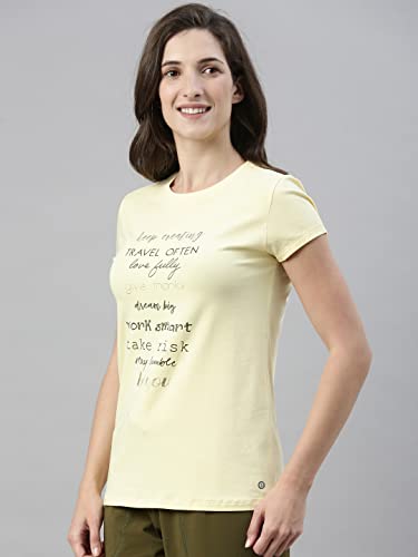 Image of Enamor Short Sleeve Crew Neck Regular Length Basic Crew T-Shirt - Slim Fit, Soft and Breathable Stretch Cotton - E147