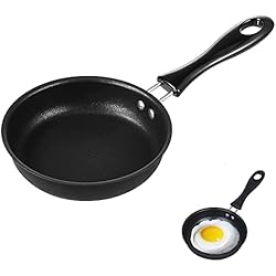 Sartenes Para Tortillas Pequeñas 1 piezas Mini Sartén 12cm Mini Sartén Para Tortillas Sartén Para Tortillas con Mango De Seguridad Aislante Para Huevos Tocino Filetes