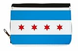 U24 Geldbörse Chicago Flagge Brieftasche Portmonnaie