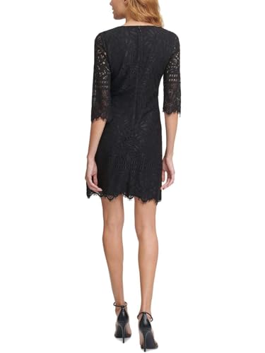 Kensie Women's 1/2 Sleeve Lace Mini Dress2