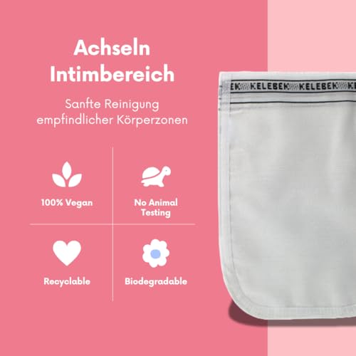 Kelebek 2er-Set Peelinghandschuhe für empfindliche Haut, Achseln & Intimbereich, Türkisches Kese für Damen & Herren, Exfoliating Gloves für Dusche & Hamam, Körperpeeling & Tiefenreinigung