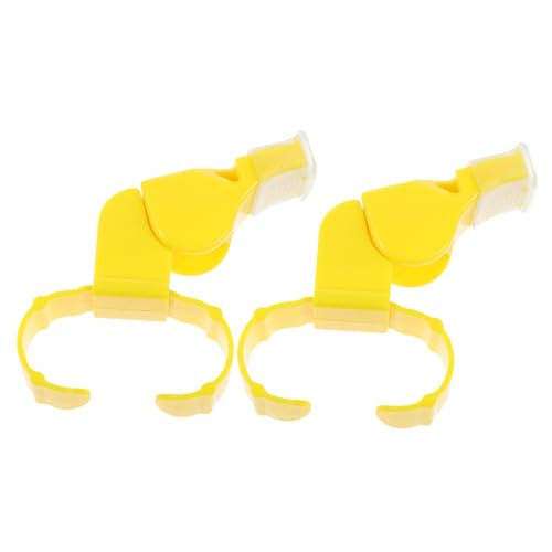 Silbato de emergencia dual para deportes con clip para dedo miniatura 1