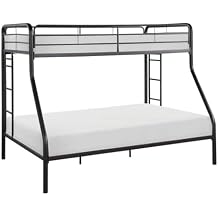 Homelegance Lexicon Lunar 79" Contemporary Metal Twin Over Full Bunk Bed in Dark Bronze