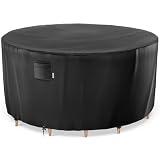 iBirdie Outdoor Round Table Cover 76 x 28 inch, 6 ft, Waterproof, 600D