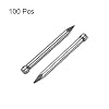 uxcell Finishing Nails Hand-Drive Hardware Carbon Steel Nail 25mm 1-inches 100pcs, Silver