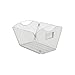 Safco Onyx Mesh Letter-Size Desktop Tub Filer, Durable Steel Mesh Construction, Collapsible For Compact Storage, Integrated Handles, Silver