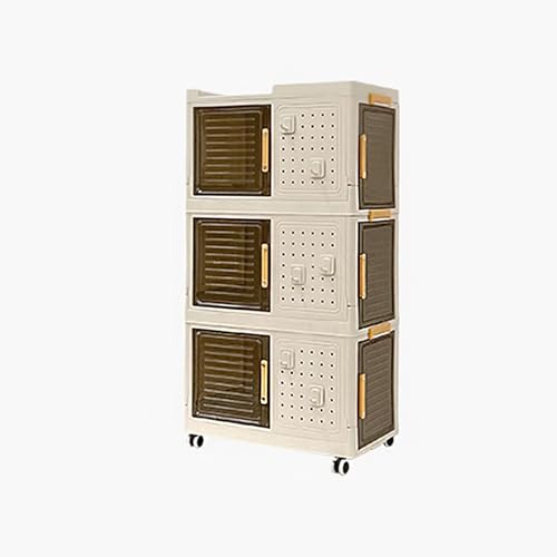 Chariot de rangement mobile et son couvercle pliable pour optimiser l'espace de maison