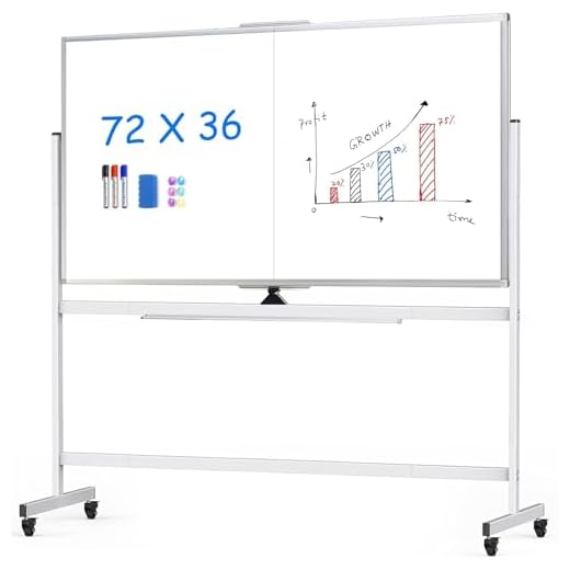 Maxtek Large Rolling Whiteboard