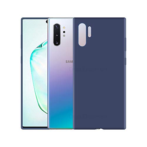 Image of Case Creation Luxurious OG Series for Samsung Galaxy Note 10 Plus Case Cover,Anti-Dirty Slim Case Matte Cute Candy TPU Raised Bezel (Splash of Color) Back Cover for Samsung Note 10 Plus -Navy Blue