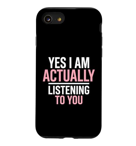 Yes I'm Actually Listening To You ����ȓ����� �X�}�z�P�[�X iPhone SE (2020) / 7 / 8 �p