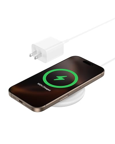 Belkin Magnetic Wireless Charging Pad 15W - MagSafe-Compatible Qi...