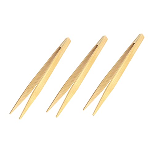 ABOOFAN 3 Ensembles Pincettes En Bambou Ustensile De Cuisine Pinces Cuisine Pinces Pour Barbecue Pâtes À La Viande Pinces À Griller Pince De Service En Bambou Pince À 3 Pièces * 3