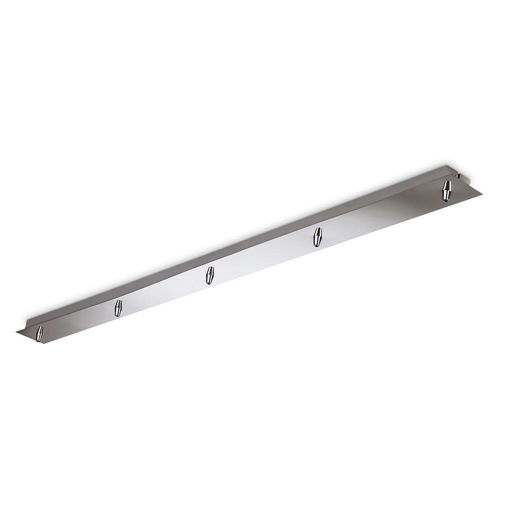 IDEAL LUX ROSONE LINEARE 5 LUCI Cromo Lampada 285696