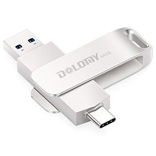 USB C Flash Drive, Dolomy 32GB USB 3.1 Type C Thumb Drive, Metal