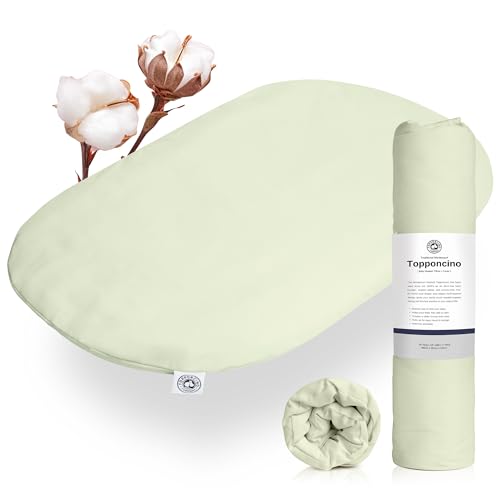Image of Montessori Baby Topponcino Support Pillow | Newborn Head Support, Baby Feeding Pillow & Infant Tummy Time Mat | Authentic Montessori Baby Cushion Mat | 24"x16"x1", 100% Cotton