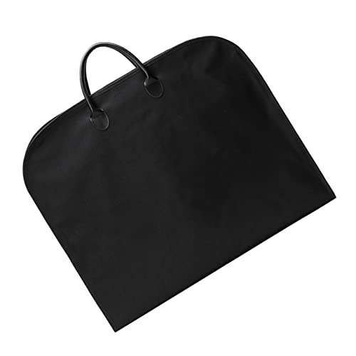 Milisten Folding Suit Bag Large Garment Bag Handles Oxford Cloth for Men Women Black