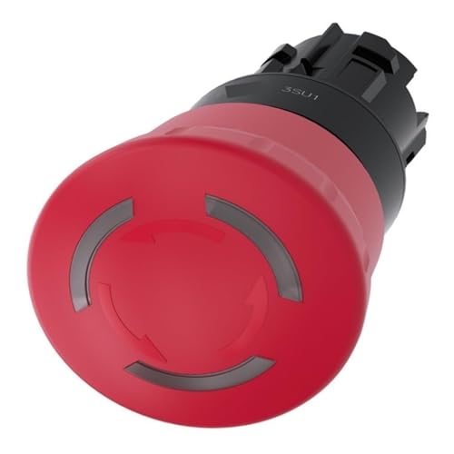 Bouton d'arrêt d'urgence champignon lumineux 3SU1001-1HB20-0AA0 pour sécuriser vos machines