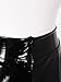 Linjinx A-Line Flare Skirts for Women PVC Wet Look Skater Mini Skirt High Waist Short Skirt Costume Black XX-Large