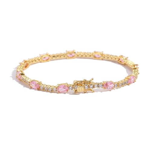 [FFIODOZ] �_�C�������h�u���X���b�g �e�j�X�u���X���b�g�����̂��߂� 18 K �S�[���h���b�L�N���V�b�N���C���X�g�[�����E���h�I�[�o���J�b�g�L���[�r�b�N�W���R�j�A�u���X���b�g�����̂��߂̃u���C�_���W���G���[(Rose gold 8")