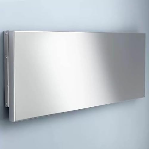 Folding Wall-Mounted Dining Table 304 Stainless Steel Space-Saving Design Fallen Leaf Style 140x30cm Ideal for Small Spaces Kitchen Balcony and Dining Room