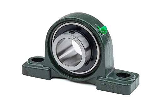 Bailey Pillow Block Bearing Unit - Pillow Block With Set Screw Collar - 2-Bolt Regreasable Bearing Ucp 210-31 - Bearing Pillow Block Bolt Size 5/8", Id 1 15/16", 6.48 Lb, 151164 #TOP3