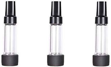 Glass Tube for Solo, Air Glass Tube,Solo Drying Tube Straight,70mm,Replaceable Tip (black3)