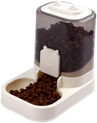 Automatic Cat Drinker Dog Gravity Feeder Transparent Food Dispenser for Cats Small Dogs 1.8L Capacity (SOY3470)