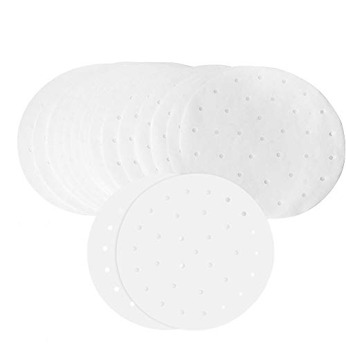 100 Fogli di Carta in Bambù Perforati e Rotondi