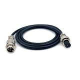 Cavo da 0,50 m GX12 6 pin maschio a femmina, GX12 6 pin femmina a maschio testa aviazione connettore elettrico montaggio a pannello circolare in metallo cavo adattatore per navi 5A 125V 24AWG (0,5