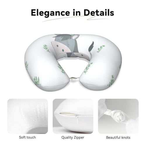 Almohada de espuma viscoelástica para viaje U miniatura 3