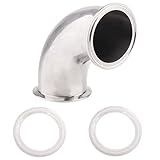 DERNORD Sanitary Ferrule Elbow 90 Degree Pipe Fitting SS304 Tri Clamp (3