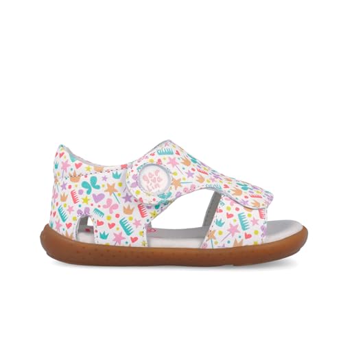 Sandales à imprimé blanc pour enfant Garvalín chaussures d'été légères
