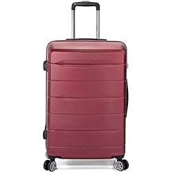 Maletas Benzi Mediana BENZI - Maleta en ABS 4 Ruedas. Apta para Cabina. (BZ5583 Granate)