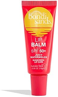 Bondi Sands Juicy Watermelon Lip Balm with SPF 50+ | Nourishing Formula Locks in Moisture + Provides UVA+UVB Protection, Enriched with Shea Butter, Jojoba Oil, & Vitamin E, Vegan + Cruelty Free | 10g