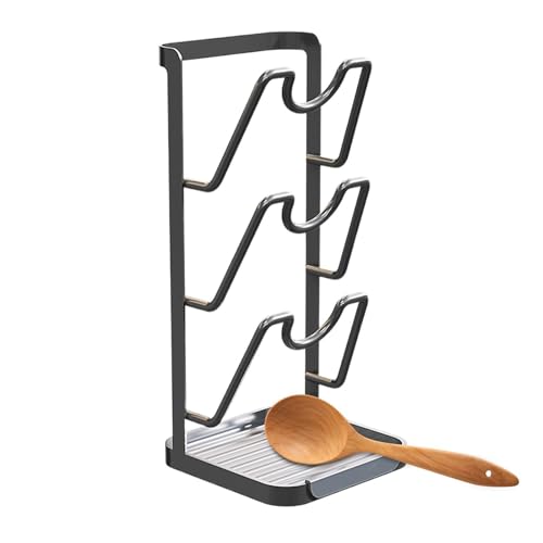 Support De Rangement Pour Couvercles - Support de couvercles multicouche - Organiseur de couvercles pour plan de travail,pour Cuisine Maison Office Restaurant Appartement Étagère Armoire Planche à déc