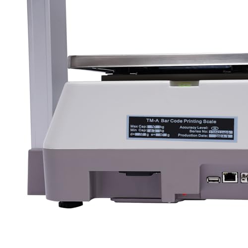Báscula digital electrónica para alimentos 66lb con impresora miniatura 6