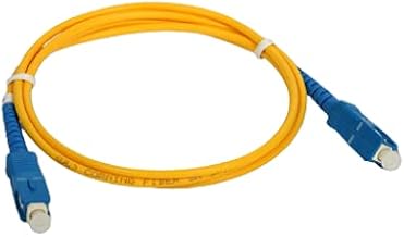 Hanutech 5 Meters SC to SC Fiber Optic Cable, Single Mode Fiber Patch Cord, PVC Fiber Cable, Fiber Optic Cable Jumper SC-SC