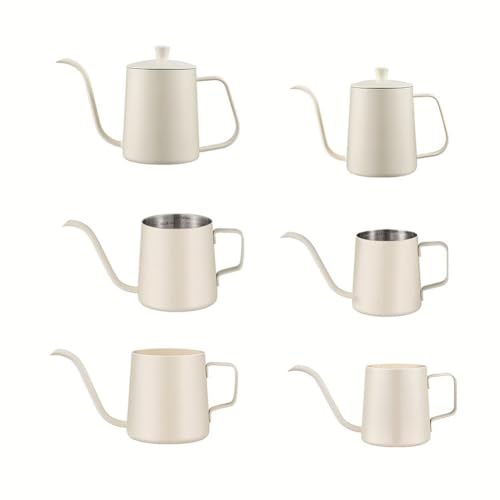 for Stainless Steel Gooseneck Kettle 350/600ml, Pour Over Coffee Pot with Anti-Scald Handle for Home Brewing