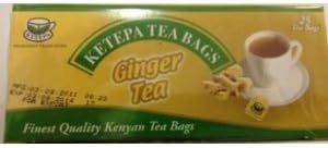 Kenya Tea - Ketepa Tea Bags Ginger Tea - 25 Bags (Pack of 3) by Ketepa