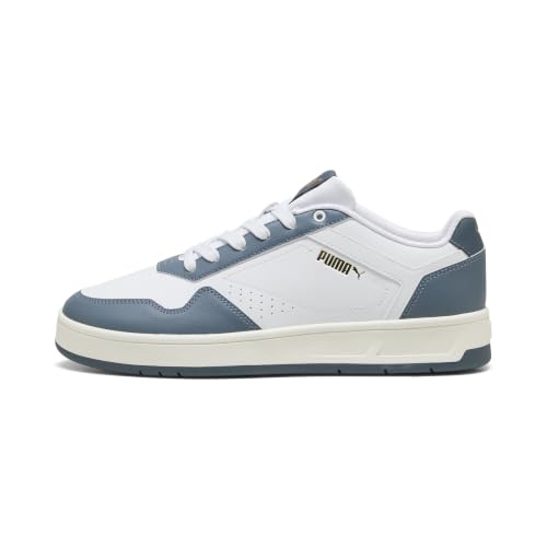 PUMA Erwachsene Court Classic Sneakers 43, White Evening Blue – Ansicht 3