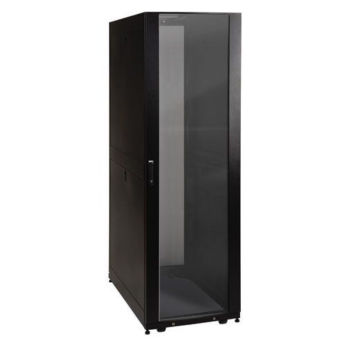 Tripp Lite 42U Standard-Depth Rack Enclosure Cabinet With Clear Acrylic Window, 3000-Lb. Capacity, Black (Sr42Ubg) #TOP5