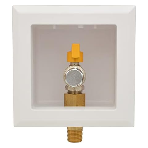 HYDRO MASTER Gas Outlet Box，3/4" NPT, Gas Supply Box，White (3/4-Inch) Cover