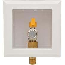 HYDRO MASTER Gas Outlet Box,1/2" NPT, Gas Supply Box,White 1/2-Inch