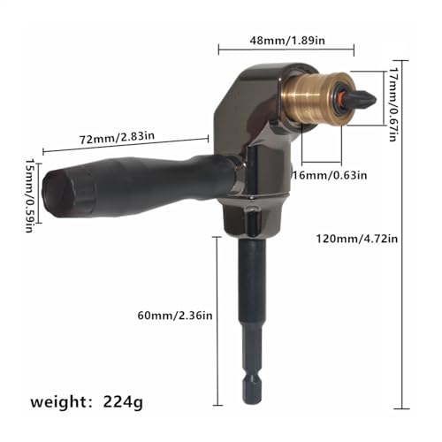 Adaptateur de à 90 degrés pour percer facilement dans les espaces restreints