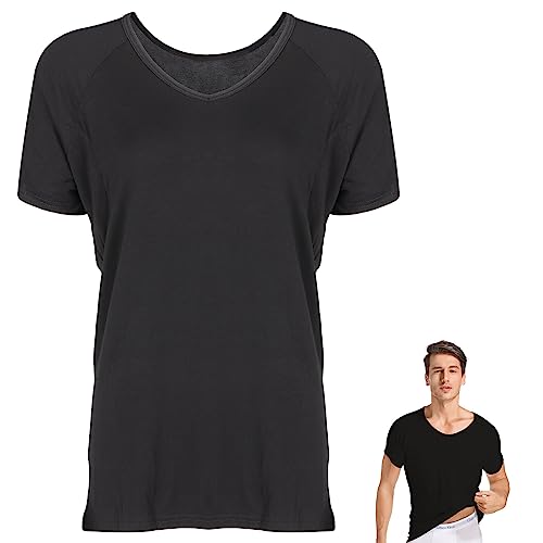 Shirt homme manches courtes TEHAUX confortable avec coussinets absorbants integres
